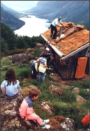 Norwegen - Reparatur am Sunde Seter