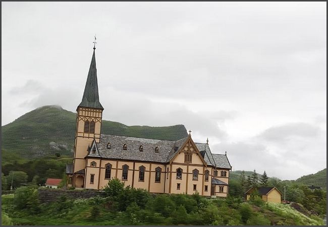 2026 Norwegen - Lofoten Holzkirche