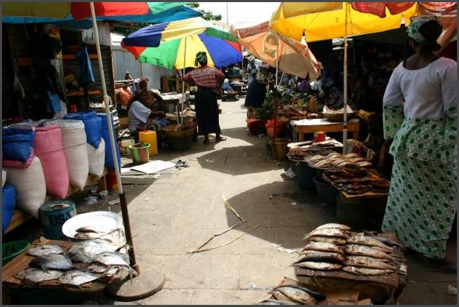 Gambia 2007 - Albertmarkt in Banjoul