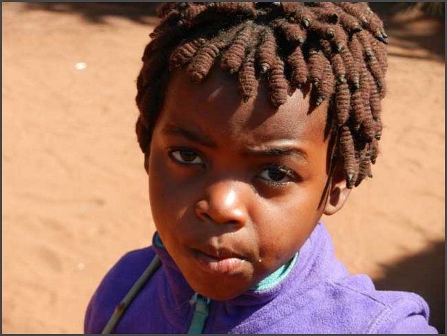 Sambia -Dorf bei Livingstone