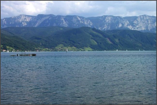 Österreich - Anreise über Salzburg, Attersee